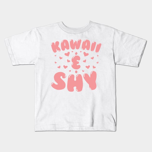 Kawaii & Shy Kids T-Shirt by thingsandthings